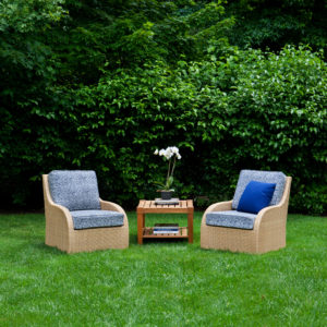 wicker lounge chair outdoor
