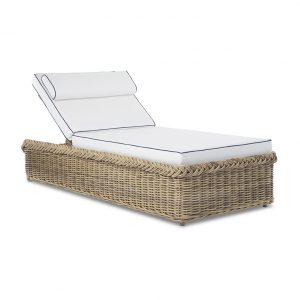 walters wicker adjustable chaise lounge chair