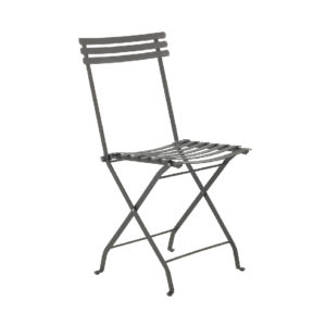 grey folding chair