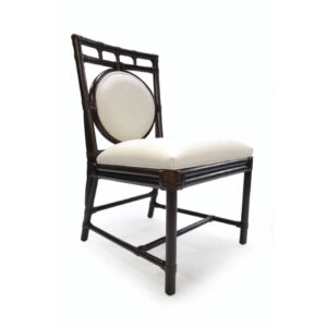 black and white side chair