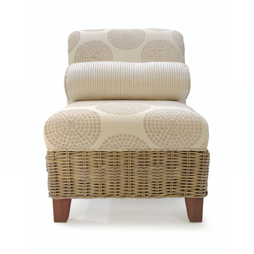 wicker slipper chair