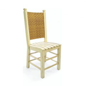 dining side chair with wicker back