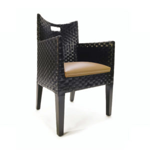 black leather arm chair for dining room