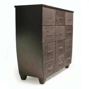 walters interior wood 12 drawer chest