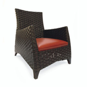 walters interior wicker lounge arm chair