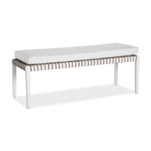 outdoor furniture white bench