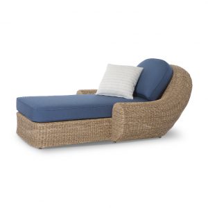 outdoor wicker chaise lounge