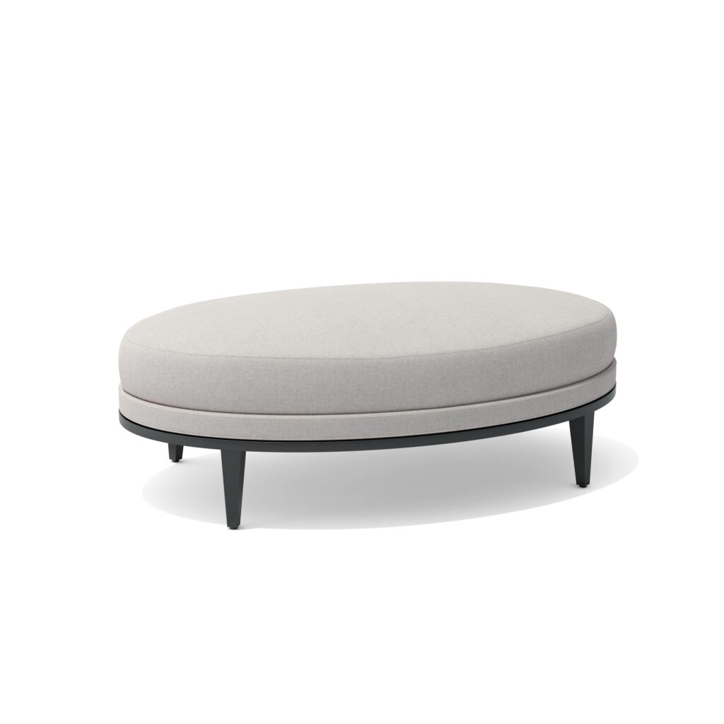 Walters Outdoor, Varenna Oval Ottoman | Walters
