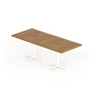 Rectangular Dining Table (84in) - Teak Top